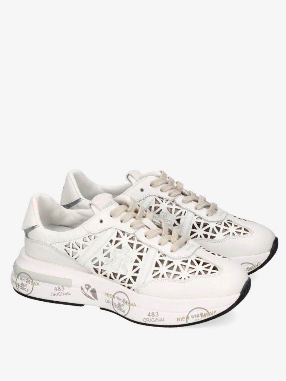 Size 9 - PREMIATA Cassie 7385 sneakers with geometric laser cut details